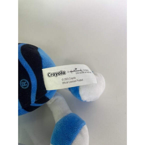 2023 Crayola Crayon Plush Character Cerulean Blue Stuffed Toy Hallmark - Picture 3 of 4